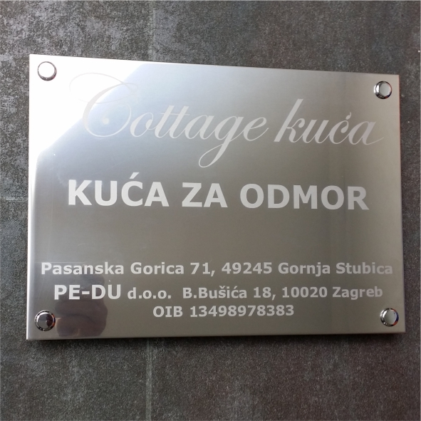 Natpisne ploče metal vizual samoljepljiva folija