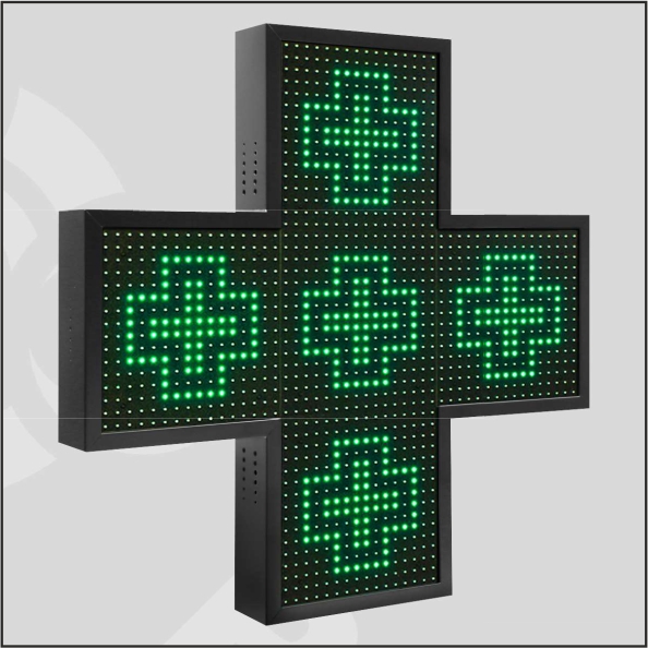 Križ za ljekarnu LED Matrix Animirani