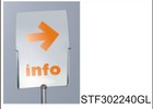 Stopfix - Akrilni držać A4 formata, vertikal, za pojedinačni dizajn i tisak, obostrani pogled.